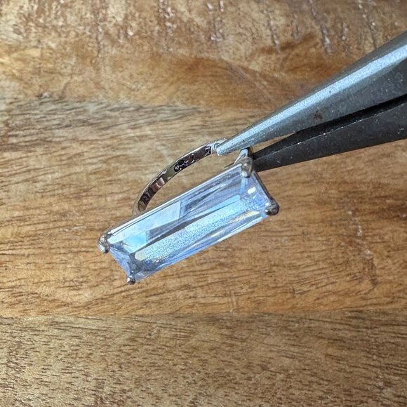 Clear CZ Baguette Ring by Chloe & Isabel, SIZE 6 3/4 - Picture 7 of 12
